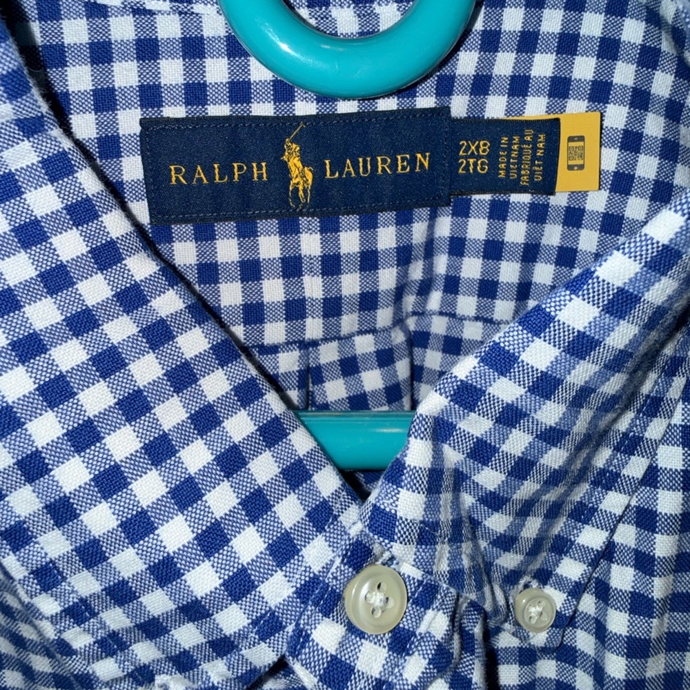 Ralph Lauren Gingham Oxford Shirt - Picture 3 of 4